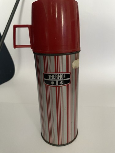 Vintage thermos flask - flask,