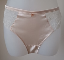 BNWT M&S Rosie Sizes 16 18 20 Women's Brazilian Knickers With Silk Pale Opaline