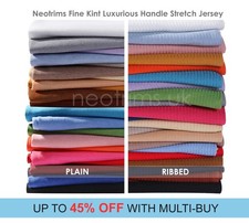 Ribbed Knit Fabric Jersey