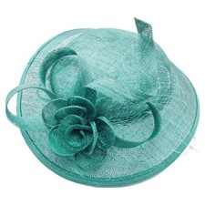 Women's Sinamay Flower Fascinator Headband Hatinator Wedding Hat Royal Ascot