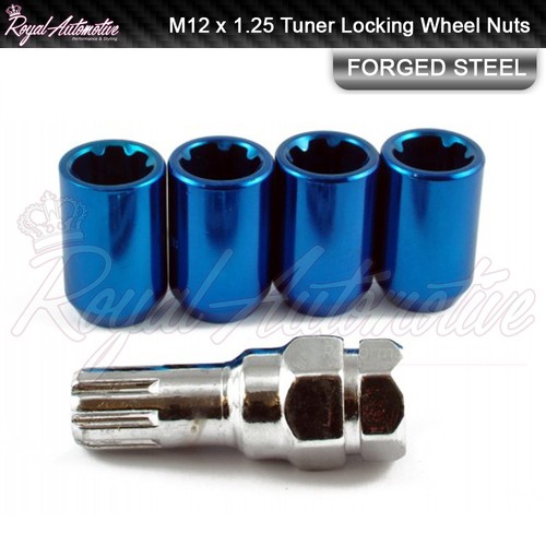 Blue locking tuner wheel - blue, nuts