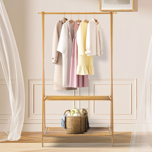 Bamboo wood garment - wood, stand