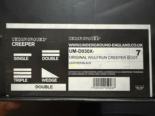 Underground creeper boots size - boots,