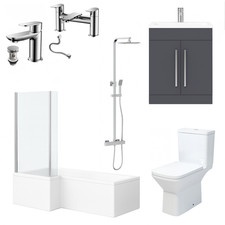Bathroom Suite 1700mm L-Shape