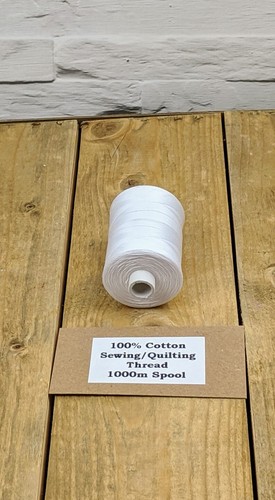 Arctic white cotton - white, 1000m