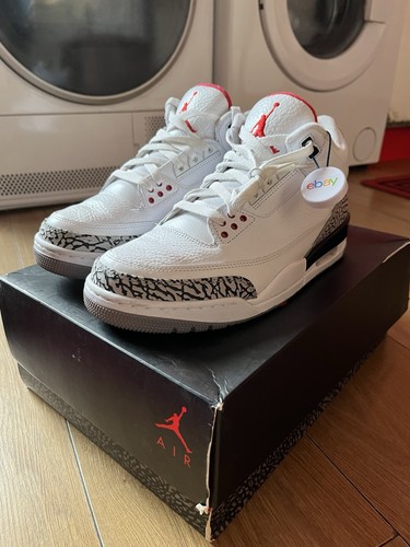 Air jordan white cement - air, 3