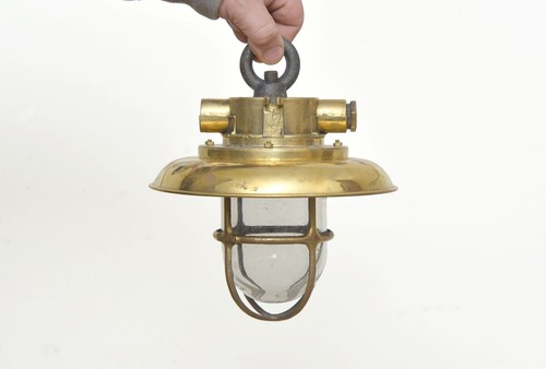 Vintage old brass - , lamp