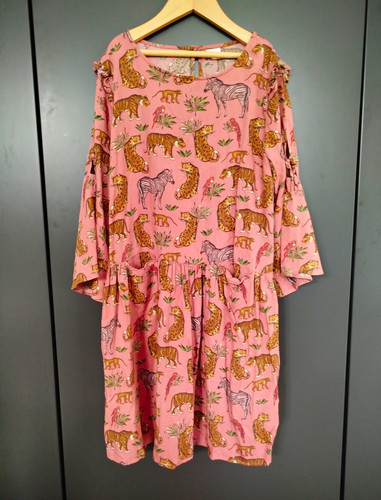 Next girls pink animal - pink, print