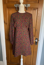 Dress by Primark Red Floral Size 10 NWT (RRP £11)