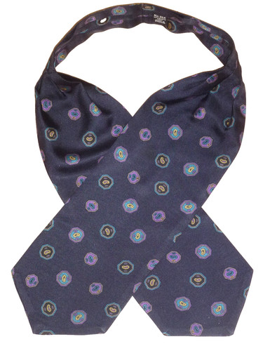 Vintage silk cravat scarf - vintage,