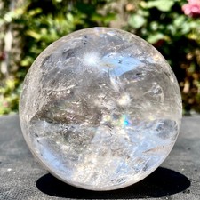 458G Natural Clear Quartz Sphere Large Crystal Ball Reiki Healing