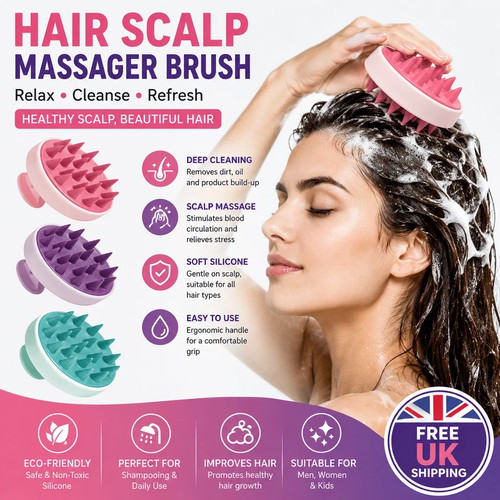 Hair scalp massager brush - hair,