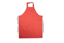 Waterproof Apron PU Nylon Bib Red White Stripe 48x36"