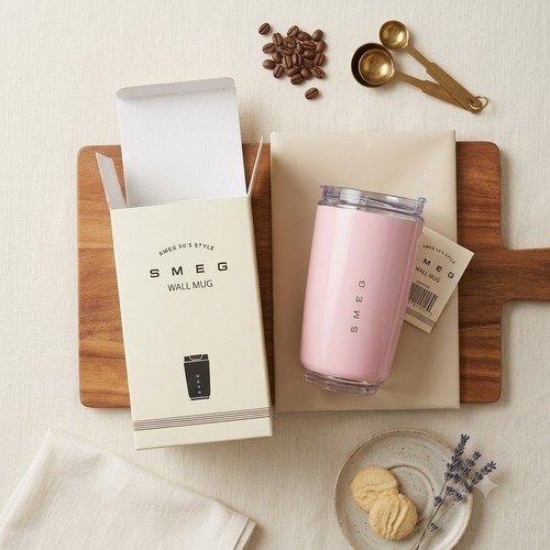 Smeg wall mug 320ml pink - wall,