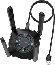 WAVLINK WN695X2 AX5400 USB WiFi Adapter, WiFi 6E, USB 3.0, 5377 Mbit/s, Desktop 