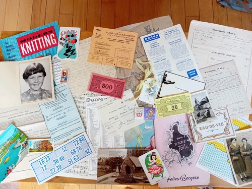 Vintage paper ephemera - vintage,