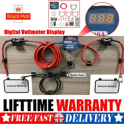 Split charge relay kit 12v - split,