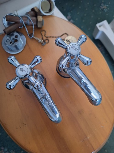 Chrome bathroom taps vintage - taps,