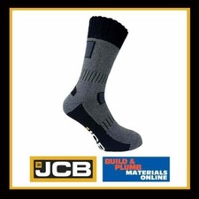 JCB Pro Rigger Mens Boot Work Socks Grey 1 Pair Warm Thermal Comfortable Winter