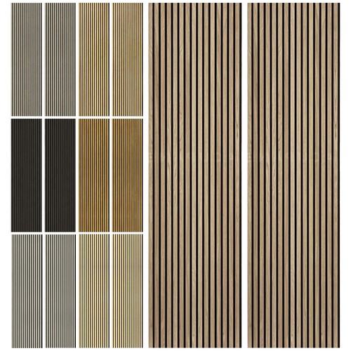 Acoustic wood slat wall - wood,
