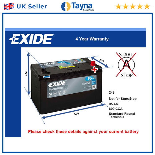 Battery fits nissan navara - fits,