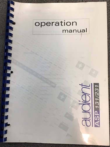 Audient asp 131 - asp, operation