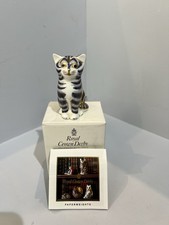 Royal Crown Derby Grey Kitten