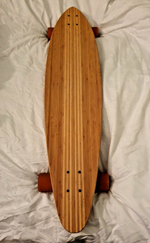 Two bare feet longboard - two,