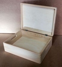 Pine wooden box 400x300x140mm