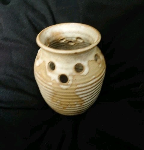 Studio pottery vase burner - studio,