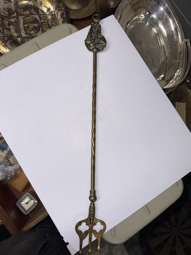Brass toasting fork - toasting, with