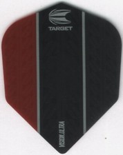 Red & Black Vision Ultra Target Dart Flights: 3 per set
