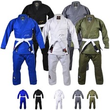 MAR BJJ Gi Mens & Women Brazilian Jiu Jitsu Suit Uniform Kimono Adult White
