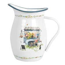 Enamel Vintage Pitcher Vase