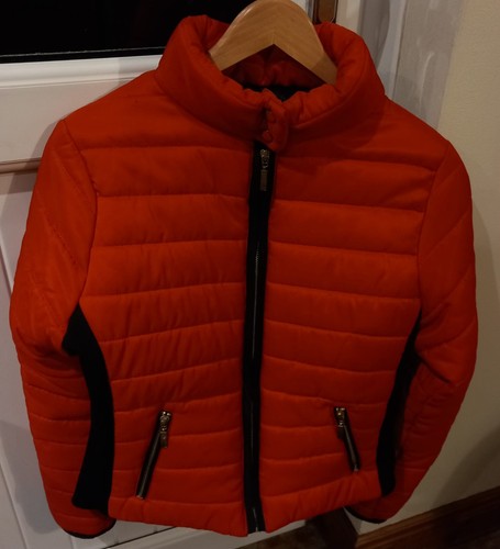 Womens red puffer coat size - womens,