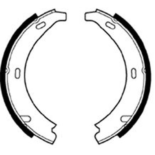 Abtex brake shoe set - shoe, axle