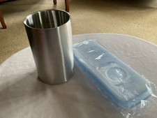 Brand New - Elegant Stainless Steel Wine Cooler Bucket And Sealed Ice Cube Maker