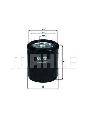 Oil filter fits piaggio ape - fits:,