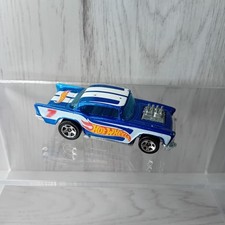 HOT WHEELS 57 CHEVY DIECAST CAR - RARE RETRO CAR TOY - MATTEL 1976 MALAYSIA D23