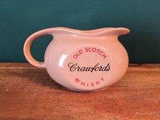 Crawfords Old Scotch Whisky Wade Regicor Ceramic Water Jug Breweriana Pub Bar