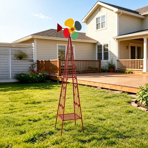 Windmill yard garden - windmill,