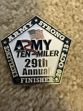 CHALLENGE COIN US ARMY TEN MILER 29th ANNUAL FINISHER OCT 2013