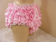 sissy adult baby satin ruffle