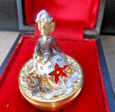 Stuart Devlin Silver Gilt Surprise Egg  Pixie on Toadstool Boxed Limited Ed 1974