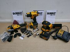 DeWALT 18V 3PCE KIT DCW210 SANDER DCS355 MULTI TOOL DCE530 HEATGUN 4 AH + BAG