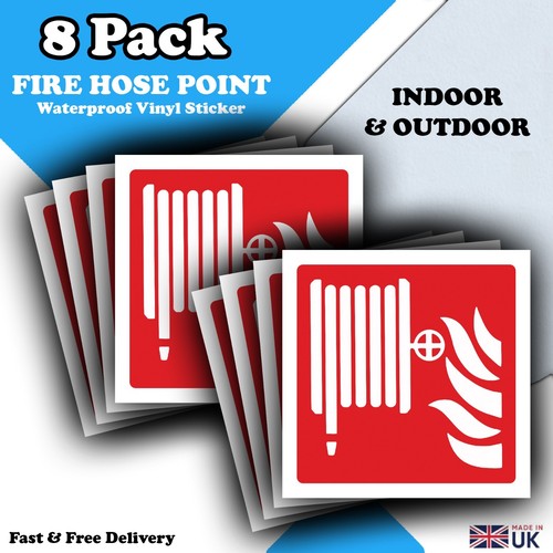 Fire hose reel symbol stickers - hose,