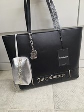 Juicy Couture large Jasmine tote shopping bag black 