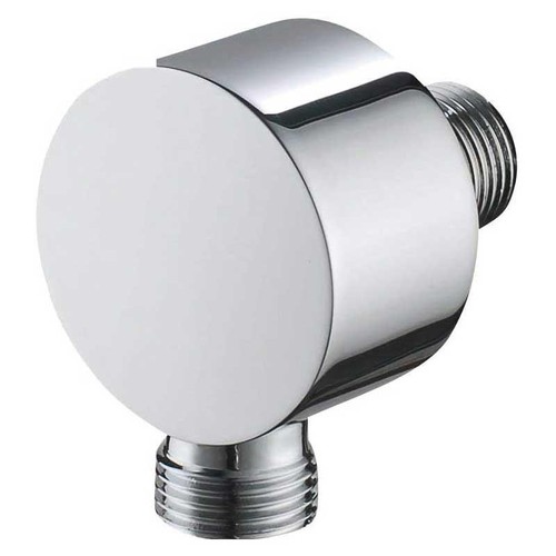 Shower hose outlet elbow round - outlet,