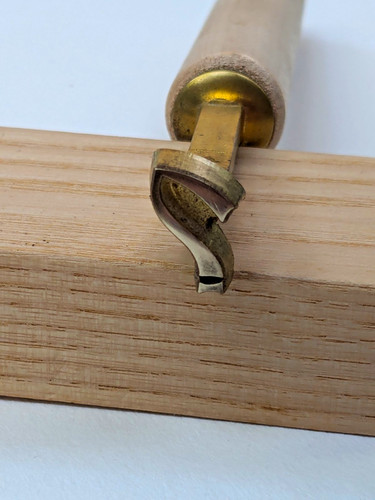 Brass bookbinding tool gold - brass,