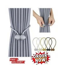 2x Strong Magnetic Curtain Tie